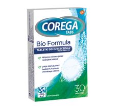 Corega Tabs Bio Formula tabletki do czyszczenia protez zębowych (30 tabletek)