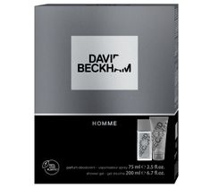 David Beckham Zestaw prezentowy Homme żel pod prysznic 200ml+deo naturalny spray 75ml