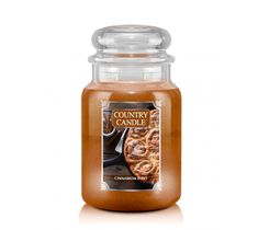Country Candle duża świeca zapachowa z dwoma knotami - Cinnamon Buns (680 g)