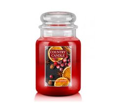 Country Candle duża świeca zapachowa z dwoma knotami - Cranberry Orange (680 g)