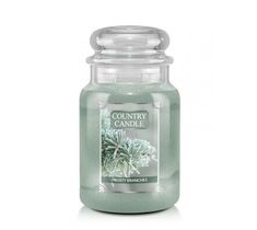 Country Candle duża świeca zapachowa z dwoma knotami - Frosty Branches (652 g)
