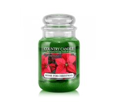 Country Candle duża świeca zapachowa z dwoma knotami - Home For Christmas (652 g)