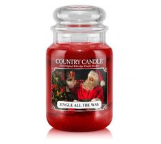 Country Candle duża świeca zapachowa z dwoma knotami - Jingle All The Way (652 g)