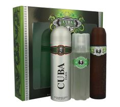 Cuba Original Cuba Green zestaw woda toaletowa spray 100ml + woda po goleniu 100ml + dezodorant spray 200ml
