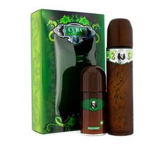 Cuba Original Green zestaw woda toaletowa spray 100ml + dezodorant roll-on 50ml