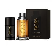 Hugo Boss Boss The Scent For Man Travel Edition – zestaw woda toaletowa spray (100 ml) + dezodorant sztyft (70 g)