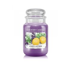 Country Candle – świeca zapachowa z dwoma knotami Lemon Lavender (652 g)