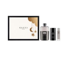 Gucci – Guilty Pour Homme zestaw woda toaletowa spray 90ml + dezodorant sztyft 75ml + miniatura wody toaletowej 15ml (1 szt.)