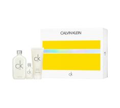Calvin Klein – CK One zestaw woda toaletowa spray 100ml + miniatura wody toaletowej 15ml + żel pod prysznic 100ml (1 szt.)