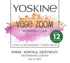 Yoskine Vege Zoom krem-koktajl odżywczy na dzień i na noc Kombucha (50 ml)