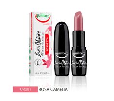 Equilibra Love's Nature Lipstick pomadka do ust 01 Rosa Camellia (4 ml)