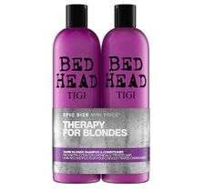 Tigi Therapy For Blondes zestaw szampon do włosów blond 750 ml+ odżywka do włosów blond 750 ml