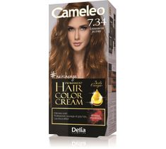 Delia Cameleo Omega farba do włosów 7.34 cynamonowy blond (1 szt.)