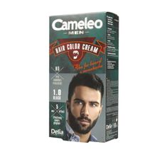 Delia Cosmetics Cameleo Men krem koloryzujący do brody, wąsów i włosów nr 1.0 Black (1 op.)