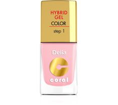 Delia Cosmetics Coral Hybrid Gel Emalia do paznokci nr 04 róż pastelowy 11 ml