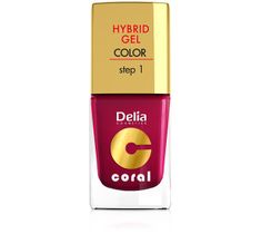 Delia Cosmetics Coral Hybrid Gel Emalia do paznokci nr 06 wiśniowy 11 ml