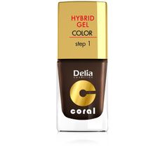 Delia Cosmetics Coral Hybrid Gel Emalia do paznokci nr 07 ciemna czekolada 11 ml