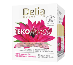 Delia Cosmetics Eko Florist Kwiat Lotosu Maska do twarzy wygładzająco - odżywcza (50 ml)