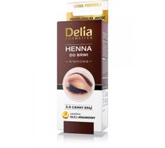Delia Cosmetics Henna do brwi kremowa nr 3.0 Ciemny Brąz 2 ml