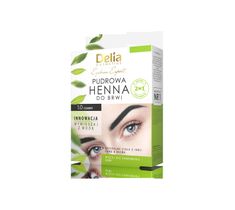 Delia – Cosmetics Henna do brwi pudrowa 1.0 czarna (4 g)