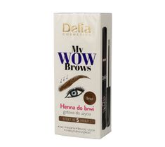Delia Cosmetics My Wow Brows Henna do brwi - brązowa 6ml