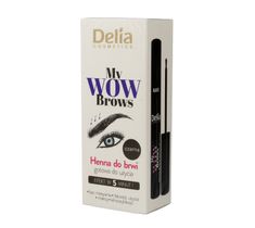 Delia Cosmetics My Wow Brows Henna do brwi - czarna 6ml