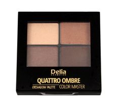 Delia Cosmetics Quattro Ombre Cienie do powiek Color Master nr 401 Chocolate Pleasure 1 szt.
