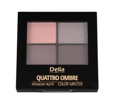 Delia Cosmetics Quattro Ombre Cienie do powiek Color Master nr 402 Tasty Plum 1 szt.