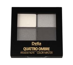 Delia Cosmetics Quattro Ombre Cienie do powiek Color Master nr 403 Ideal Smoky Eye 1 szt.