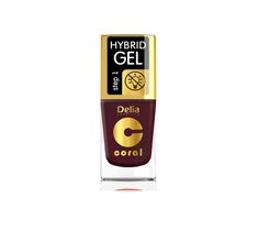 Delia – Lakier hybrydowy Coral nr 60 ciemny bakłażan (11 ml)