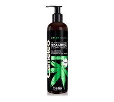 Delia – Odświeżający szampon z olejem konopnym do włosów niesfornych Cameleo Green  GREEN (250 ml)