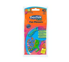 DenTek Kids Fun Flossers wykałaczki do zębów z nitką dla dzieci (40 szt.)