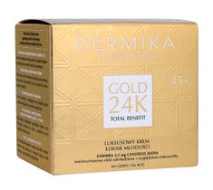 Dermika Luxury Gold 24K Total Benefit 45+ luksusowy krem eliksir młodości na dzień i na noc (50 ml)