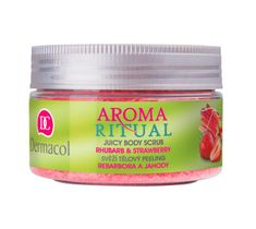 Dermacol Aroma Ritual Juicy Relief Body Scrub peeling do ciała Rhubarb & Strawberry 200g