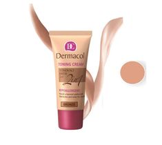 Dermacol Toning Cream 2in1 Hypoallergenic krem nawilżający i podkład do twarzy Bronze 30ml
