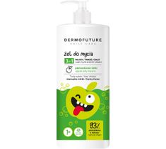 Dermofuture Daily Care Kids Żel 3in1 do mycia twarzy,ciała i włosów Jabłkowe Żelki (500 ml)