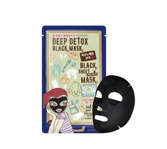 Dewytree Deep Detox Black Sheet Mask głęboko detoksykująca maska w płachcie z pyłem wulkanicznym (30 g)