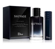 Dior Sauvage zestaw woda toaletowa spray 100ml + miniatura wody toaletowej spray 10ml