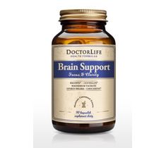Doctor Life Brain Support 4 ekstrakty roślinne i formy magnezu suplement diety 90 kapsułek