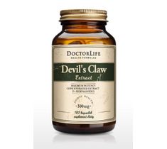 Doctor Life Devil's Claw Extract diabelski szpon czarci pazur 500mg suplement diety 100 kapsułek