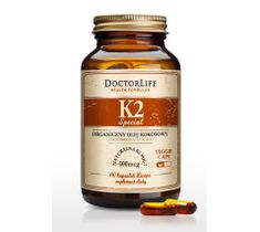 Doctor Life K2 organiczny olej kokosowy naturalna K2 MK-7 suplement diety 60 kapsułek