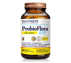 Doctor Life ProbioFlora Kids probiotyki dla dzieci 14 szczepów & 4 prebiotyki suplement diety (60 kapsułek)