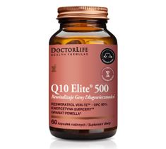Doctor Life Q10 Elite 500 suplement diety rewitalizujący geny długowieczności (60 kapsułek)