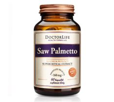 Doctor Life Saw Palmetto ekstrakt z owoców palmy sabałowej 160mg suplement diety 60 kapsułek