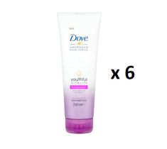 Dove Advanced Hair Series Youthful Vitality Shampoo szampon do włosów osłabionych bez połysku 6x250ml