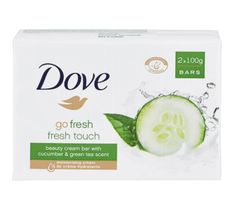 Dove Go Fresh Cucumber & Green Tea Scent kremowe mydło w kostce 2x100g