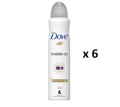 Dove Invisible Dry Clean Touch antyperspirant spray 6x250ml