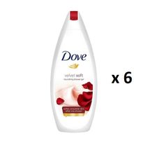 Dove Velvet Soft Shower Gel żel pod prysznic 6x250ml