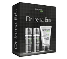 Dr Irena Eris Platinum Men zestaw nawilżający balsam po goleniu na dzień (50 ml) + krem regenerujący do twarzy na dzień i noc (50 ml) + szampon zagęszczający włosy (125 ml)