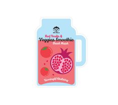 Dr. Mola – Red Fruits & Veggies Smoothie Sheet Mask maseczka w płachcie ujędrniająco-witalizująca (23 ml)